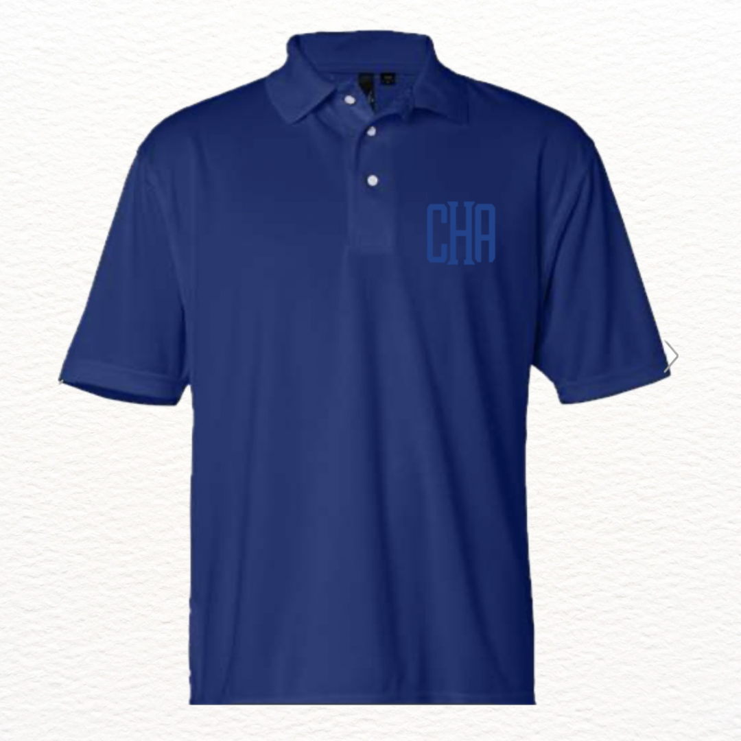 CHA Watermark Men’s Polo - Royal