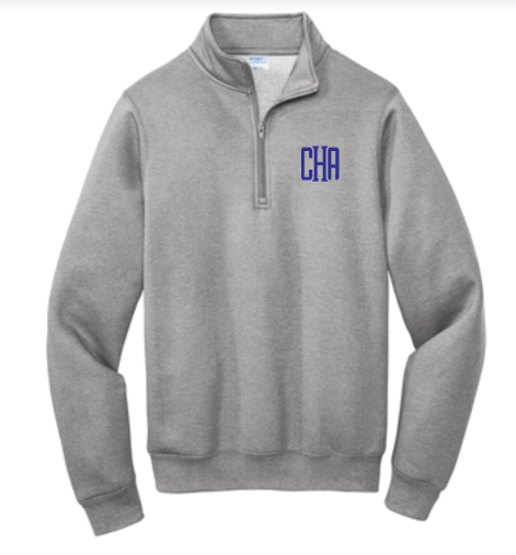 CHA Quarter Zip Sweatshirt - Gray