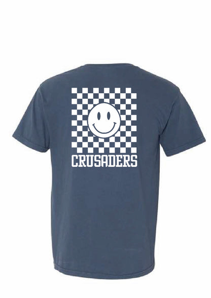 Crusader Smiley Face Cotton T-Shirt
