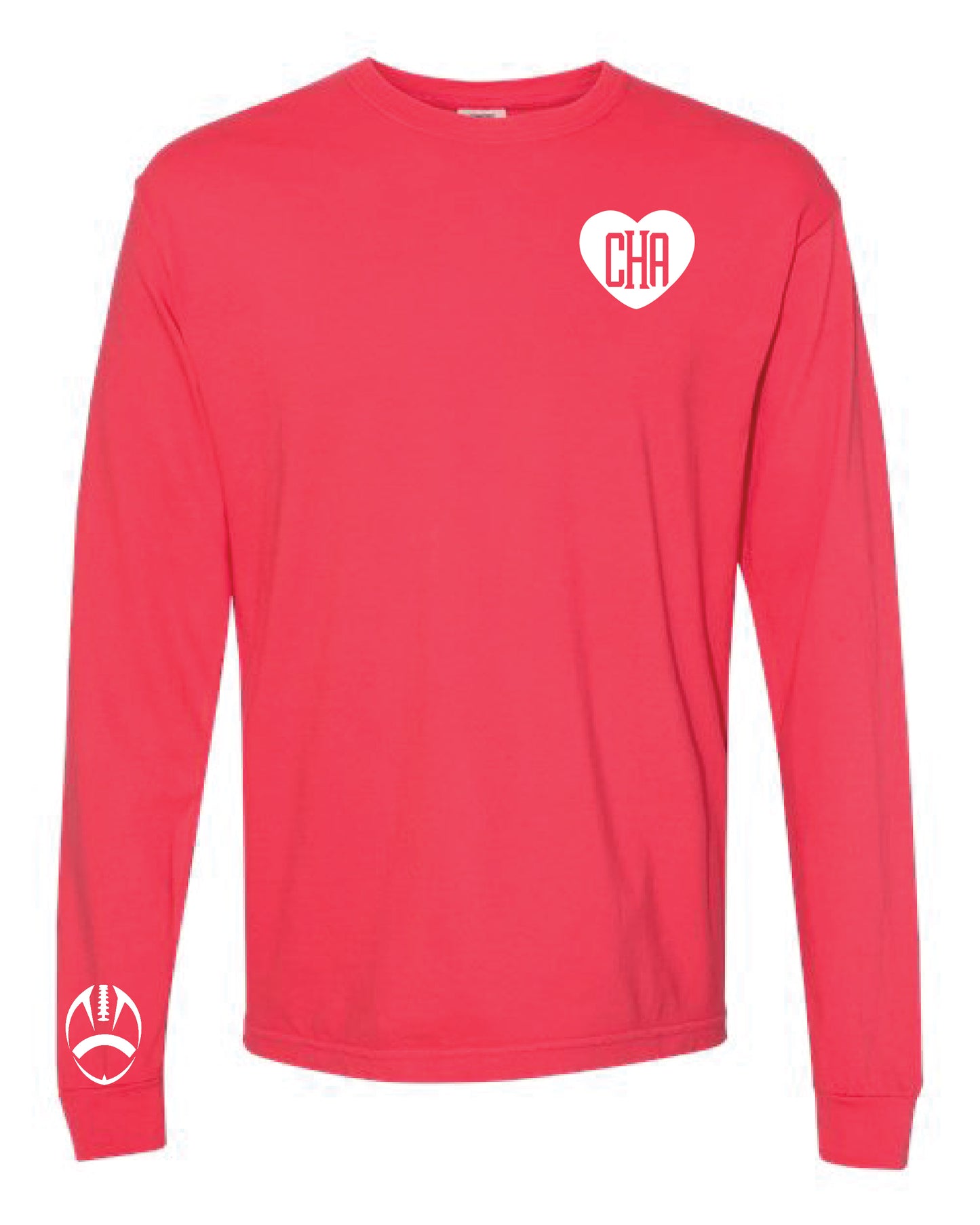 CHA Heart Shirt (Long-Sleeved) - Red
