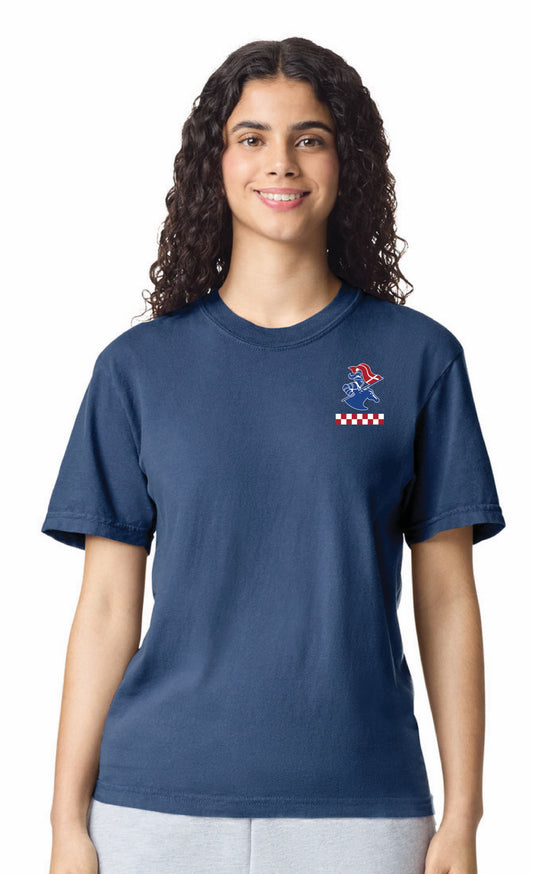 Go Big Blue Checkered Tee