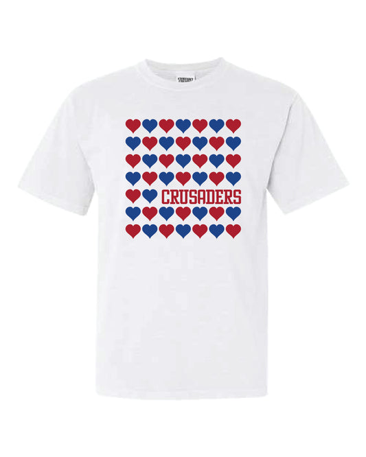 Crusaders Hearts Cotton T-Shirt