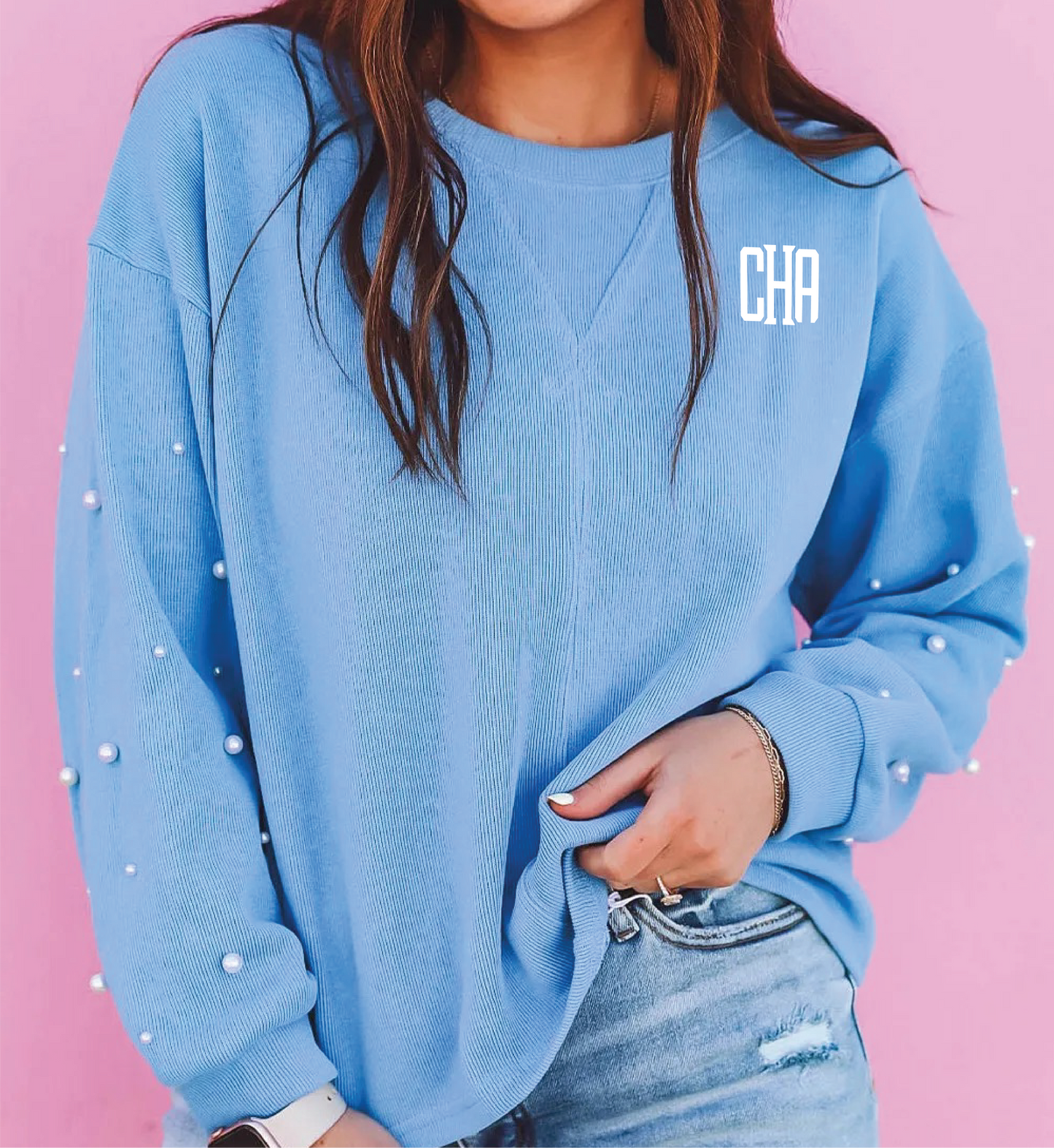 CHA Women's Pearl Sleeved Sweatshirt