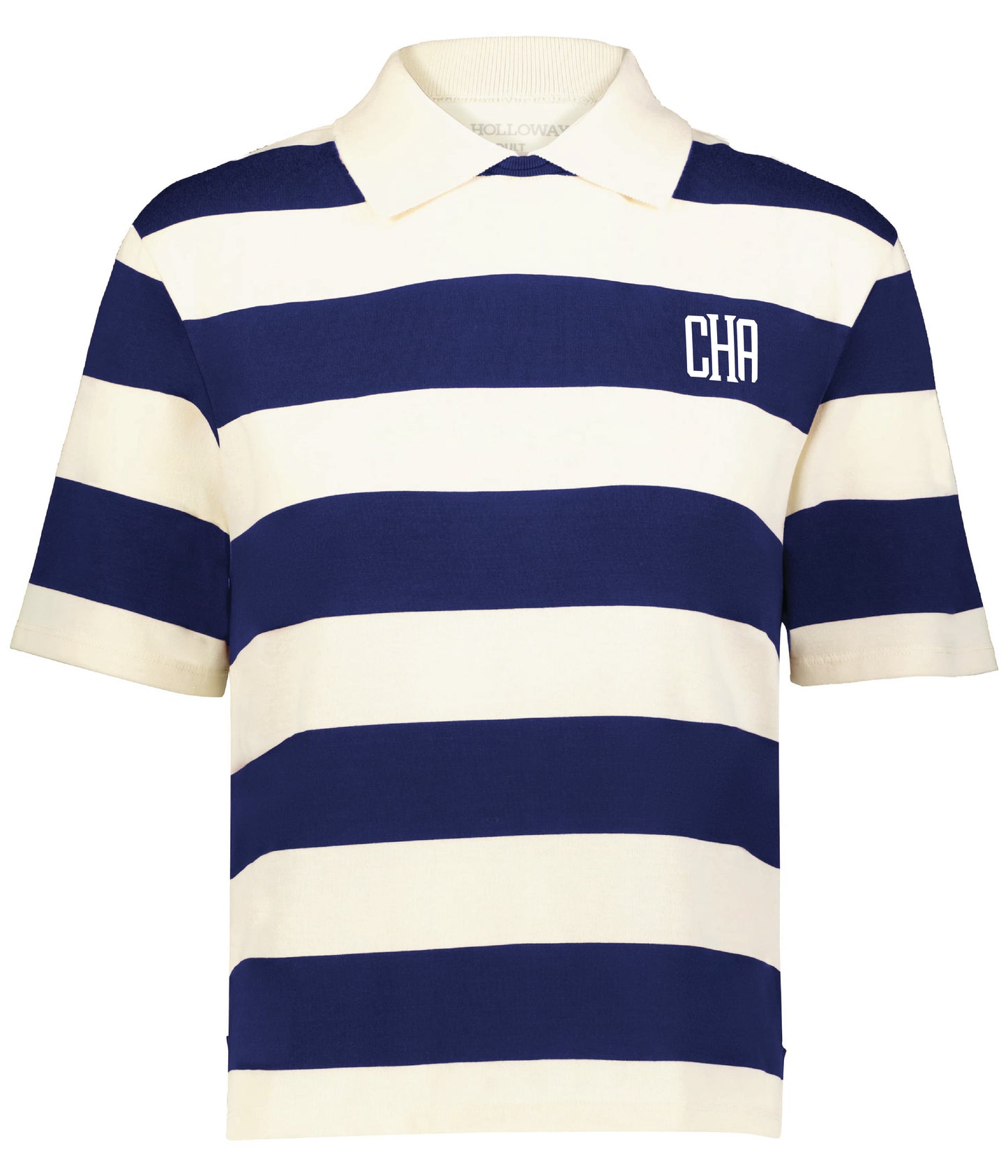 CHA Women's Striped Collared Tee