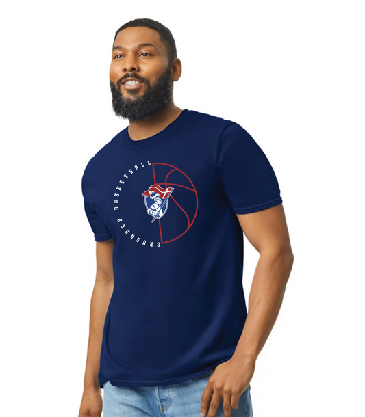 Navy Shield Basketball T-Shirt