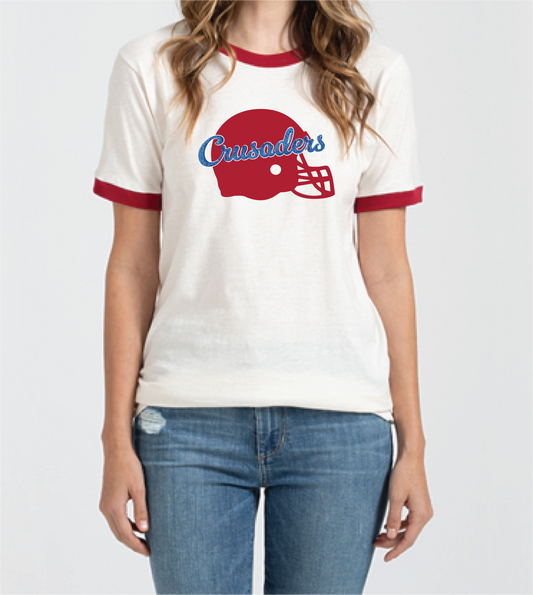 Glitter Football Ringer Tee